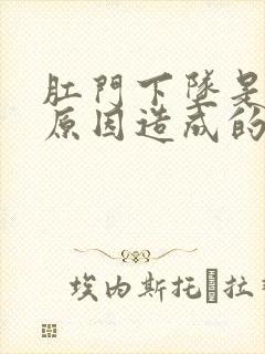 肛门下坠是什么原因造成的怎么治疗封面