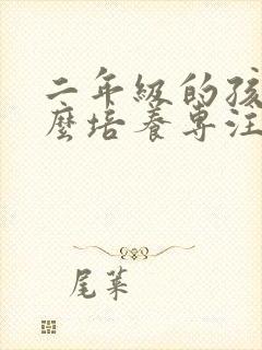 二年级的孩子怎么培养专注力