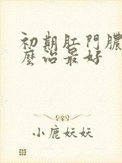 初期肛门脓肿怎么治最好