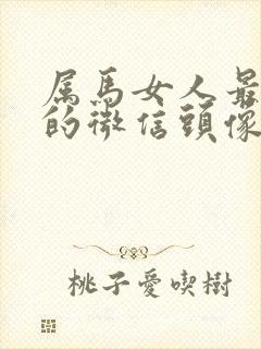 属马女人最旺财的微信头像 带来好运