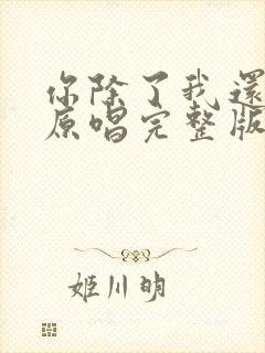 你除了我还有谁原唱完整版