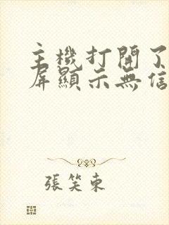 主机打开了显示屏显示无信号