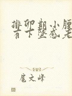 排卵期小腹胀痛有下坠感老想拉尿