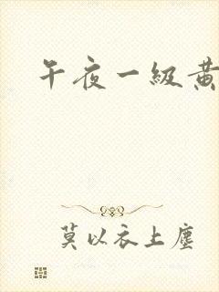 午夜一级黄色片