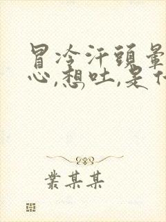 冒冷汗头晕,恶心,想吐,是什么症状