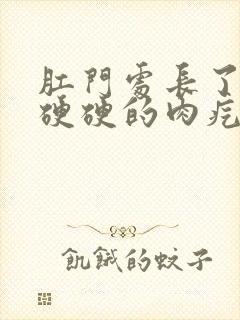 肛门处长了一个硬硬的肉疙瘩是怎么回事