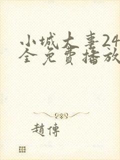 小城大事24集全免费播放