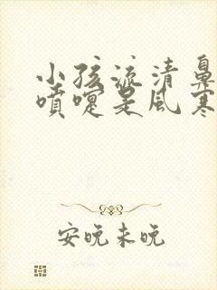 小孩流清鼻涕打喷嚏是风寒还是风热封面