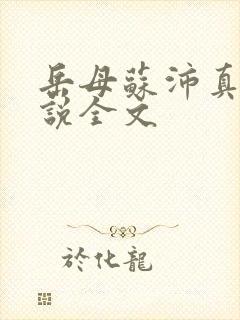 岳母苏沛真的小说全文