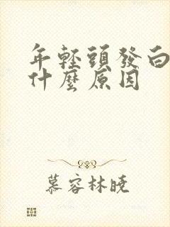 年轻头发白了是什么原因