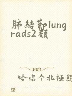 肺结节lungrads2类