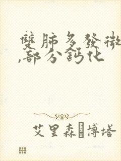 双肺多发微结节,部分钙化