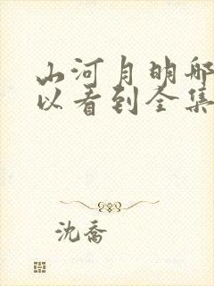 山河月明哪里可以看到全集封面