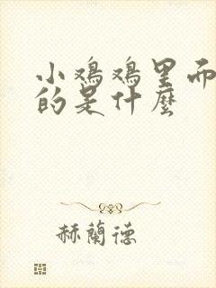 小鸡鸡里面黄色的是什么封面