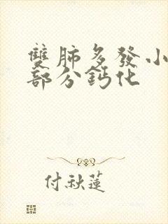 双肺多发小结节部分钙化