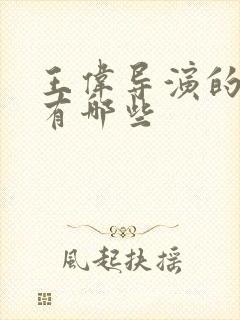 王伟导演的作品有哪些