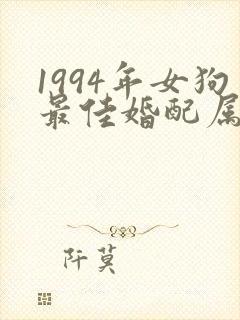 1994年女狗最佳婚配属相