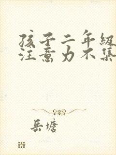 孩子二年级上课注意力不集中怎么办