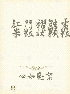 肛门褶皱处摸到米粒状颗粒