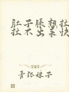 肚子胀想拉屎又拉不出来快速解决