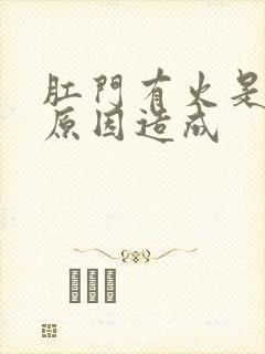 肛门有火是什么原因造成