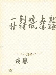 一到晚上就想哭情绪低落睡不着