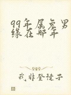 99年属兔男姻缘在哪年