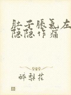 肚子胀气左胸口隐隐作痛封面