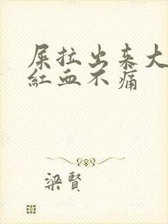 屎拉出来大量鲜红血不痛封面