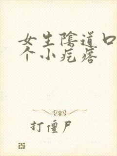 女生阴道口有一个小疙瘩封面