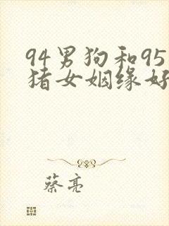 94男狗和95猪女姻缘好不好?