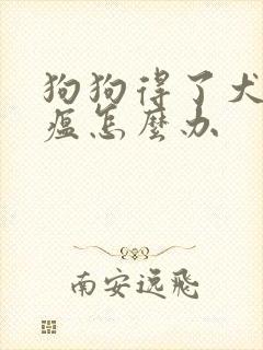 狗狗得了犬瘟狗瘟怎么办