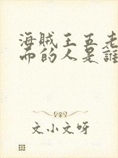 海贼王五老星上面的人是谁