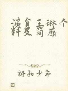 演员王琳个人资料及简历封面