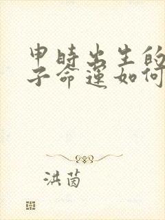 申时出生的男孩子命运如何