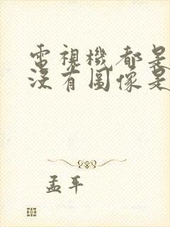 电视机都是雪花没有图像是怎么回事