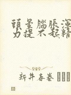 头晕脑胀浑身无力提不起精神吃什么药