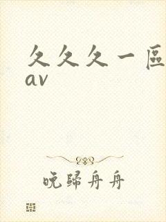 久久久一区二区av