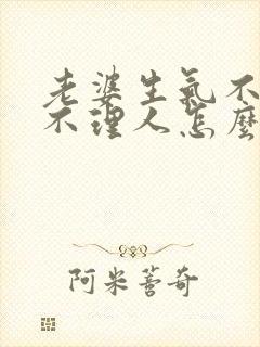 老婆生气不说话不理人怎么办