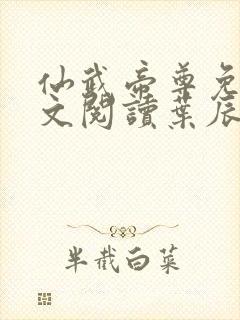 仙武帝尊免费全文阅读叶辰仙武帝尊