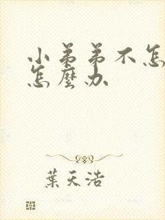 小弟弟不怎么硬怎么办封面