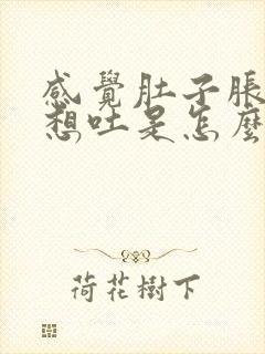 感觉肚子胀胀的想吐是怎么回事