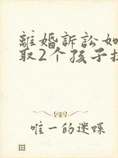 离婚诉讼如何争取2个孩子抚养权