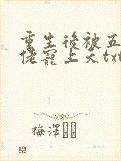 重生后被五个大佬宠上天txt下载