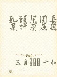 乳头周围长疙瘩是什么原因