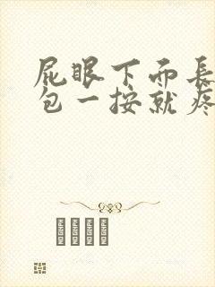 屁眼下面长了个包一按就疼怎么办