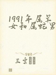 1991年属羊女和属蛇男配吗封面