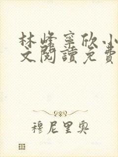 林峰宁欣小说全文阅读免费阅读正版