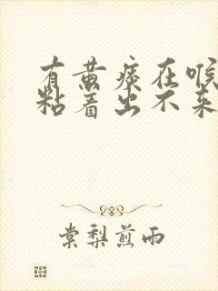 有黄痰在喉咙里粘着出不来怎么办封面