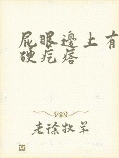 屁眼边上有一个硬疙瘩